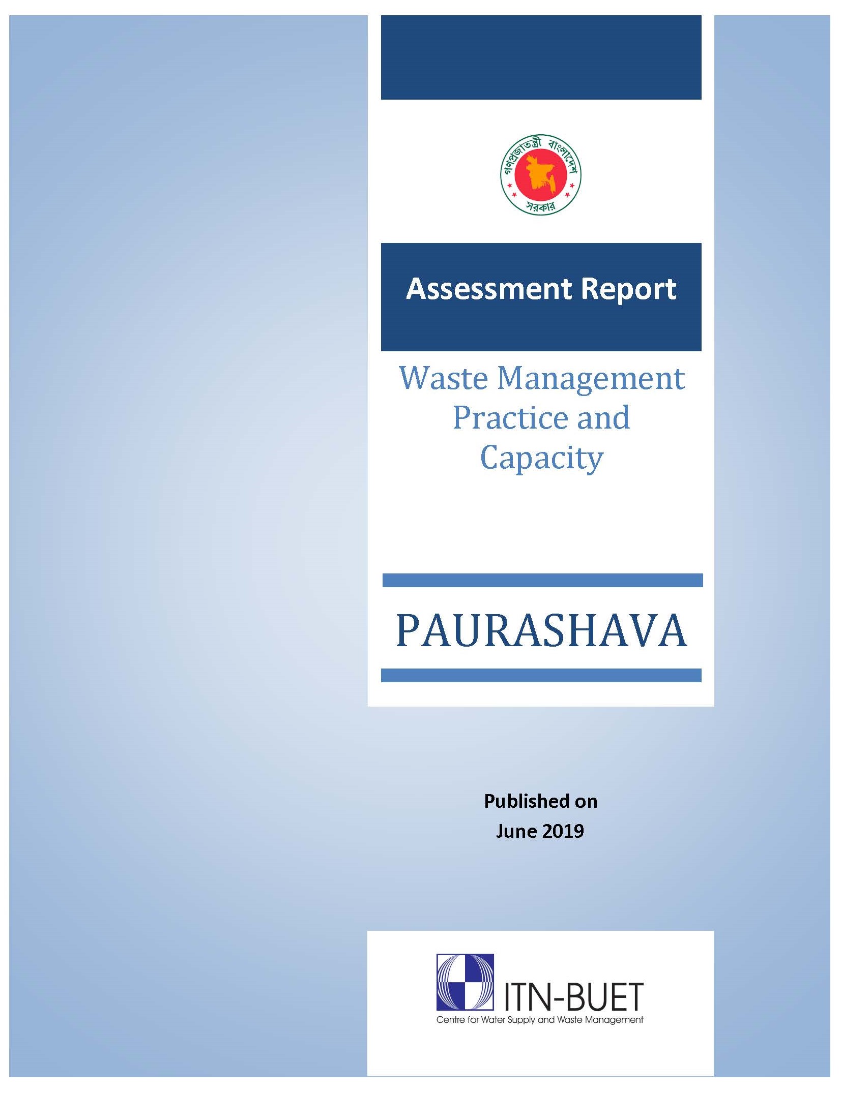 Assessment Report: Waste Management Practice and Capacity – Paurashava